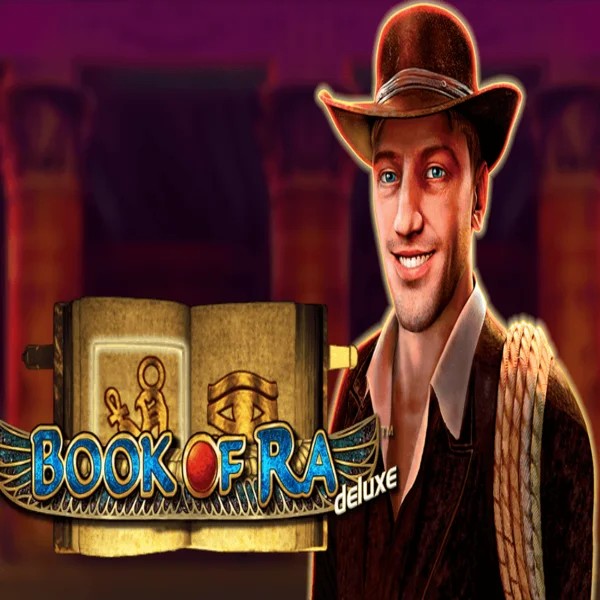 Book of Ra Deluxe game by Novomatic – logo hosted on Safe Casino
