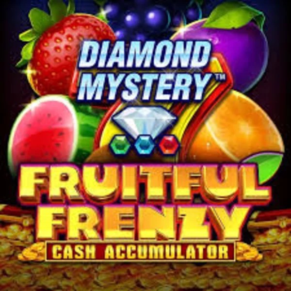 Diamond Mystery Fruitful Frenzy Cash Accumulator by Greentube, showcased at safecasinokasyno.com – game logo