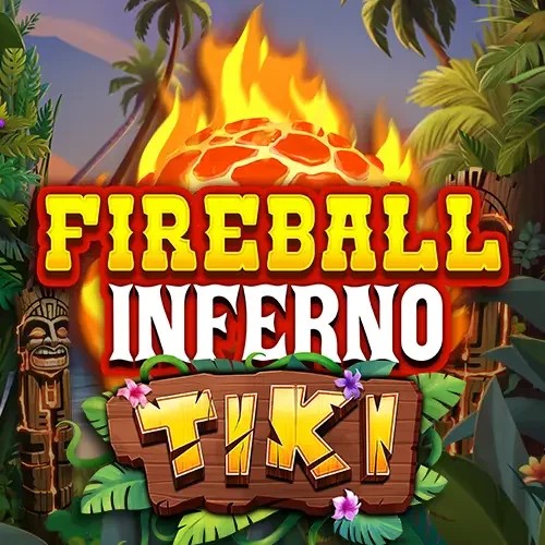 Fireball Inferno Tiki online game logo by NetEnt on safecasinokasyno.com