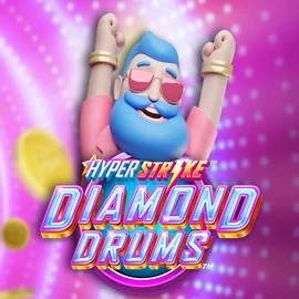 Hyper Strike Diamond Drums slot logo by Gameburger Studios at Safe Casino